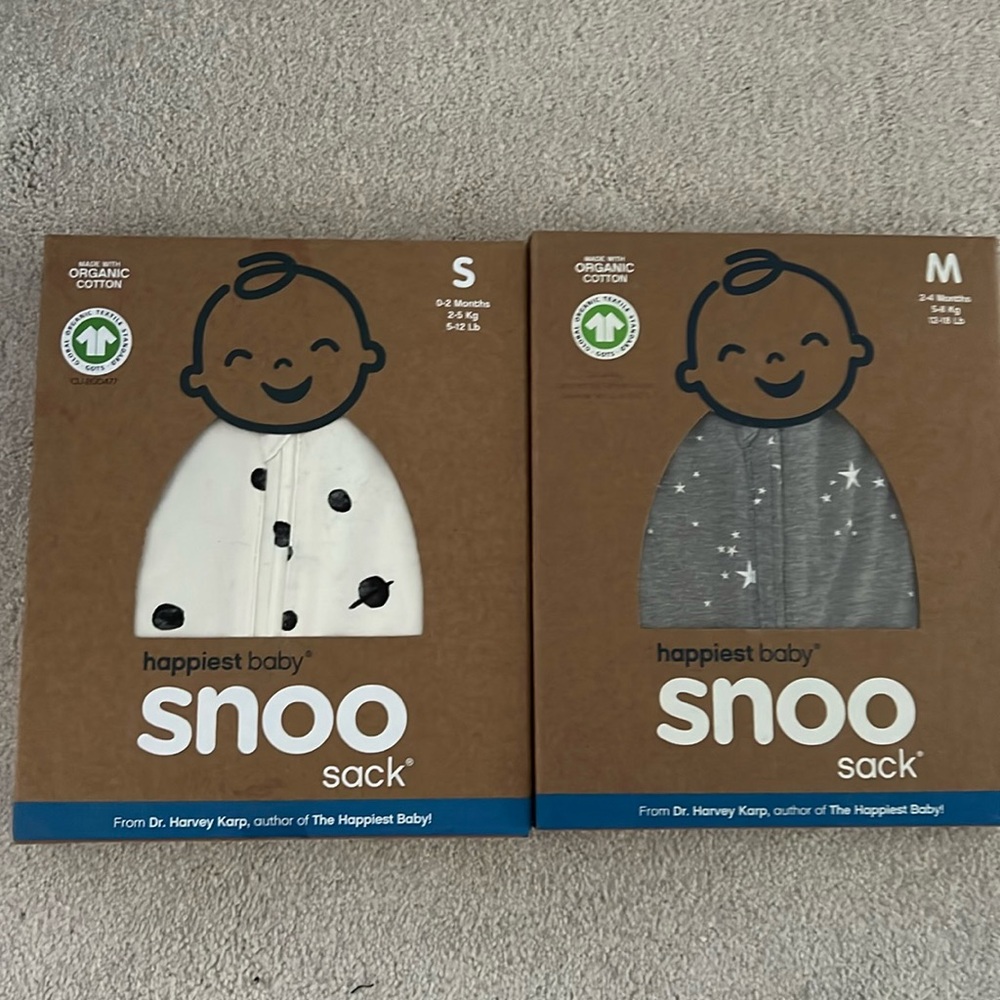 NWT bundle of snoo sacks sizes small and medium